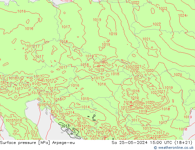 pressão do solo Arpege-eu Sáb 25.05.2024 15 UTC