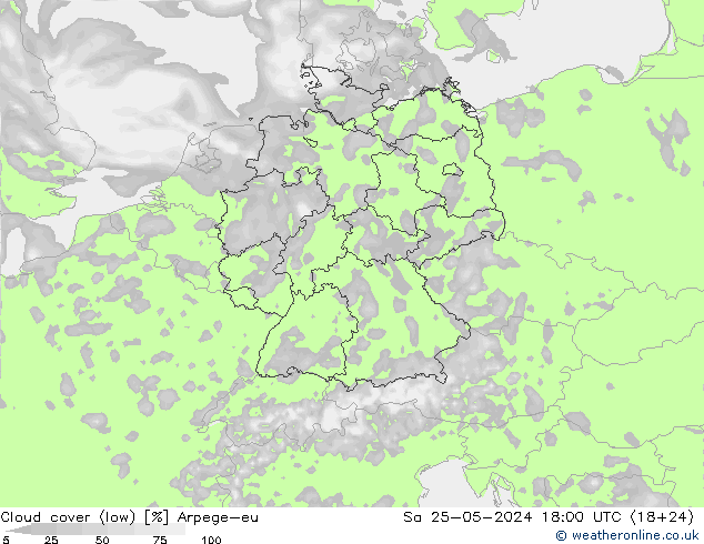 云 (低) Arpege-eu 星期六 25.05.2024 18 UTC