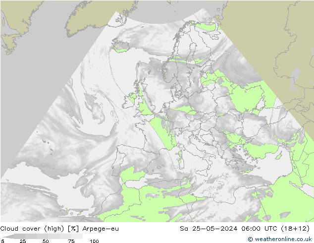 облака (средний) Arpege-eu сб 25.05.2024 06 UTC