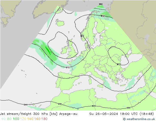 Corrente a getto Arpege-eu dom 26.05.2024 18 UTC