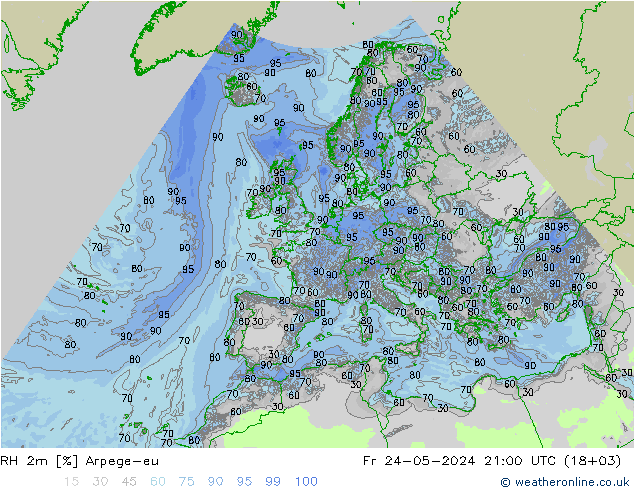 RH 2m Arpege-eu Sex 24.05.2024 21 UTC