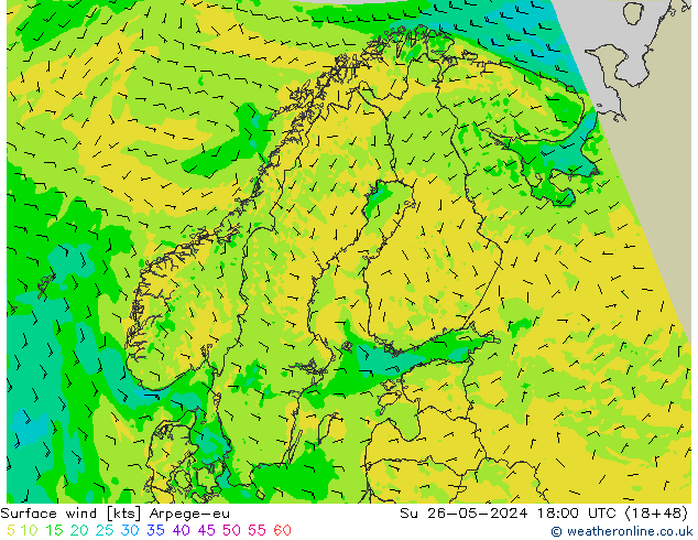  10 m Arpege-eu  26.05.2024 18 UTC