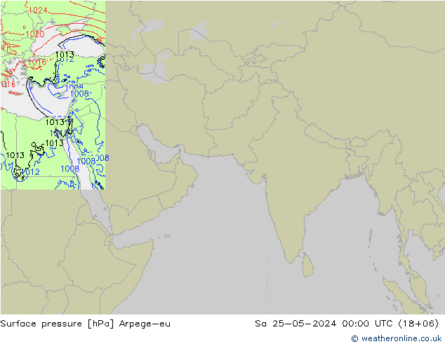 ciśnienie Arpege-eu so. 25.05.2024 00 UTC