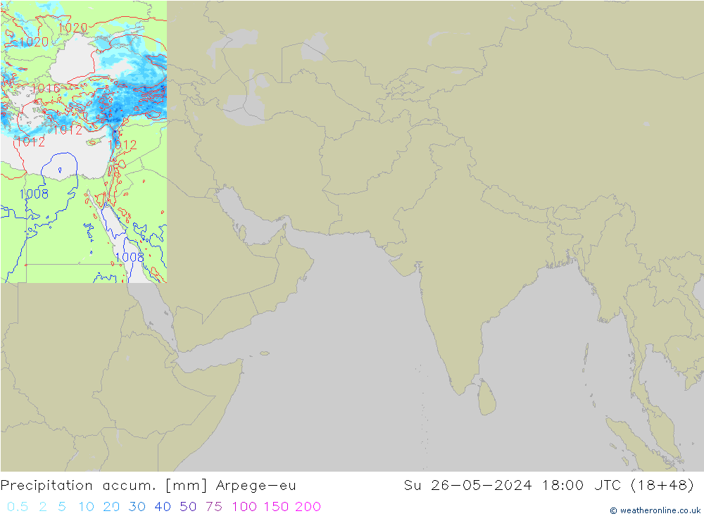 Nied. akkumuliert Arpege-eu So 26.05.2024 18 UTC