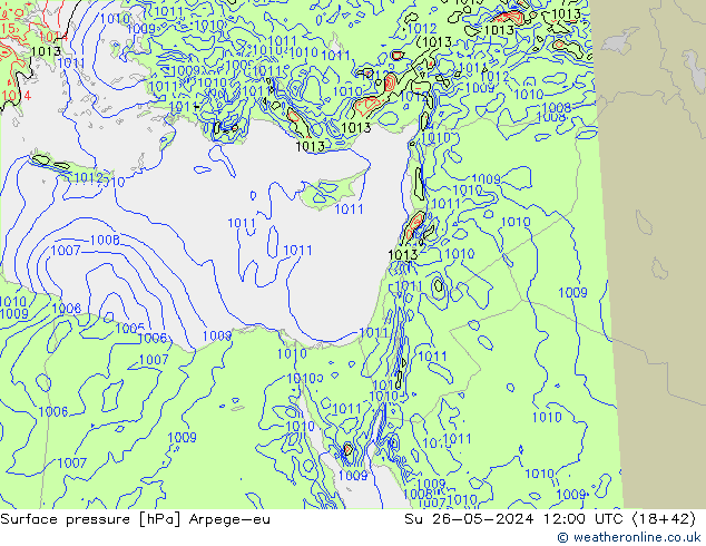 ciśnienie Arpege-eu nie. 26.05.2024 12 UTC