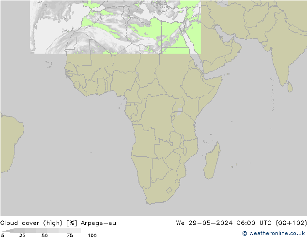 облака (средний) Arpege-eu ср 29.05.2024 06 UTC