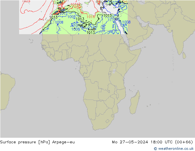 ciśnienie Arpege-eu pon. 27.05.2024 18 UTC