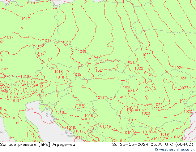 pression de l'air Arpege-eu sam 25.05.2024 03 UTC