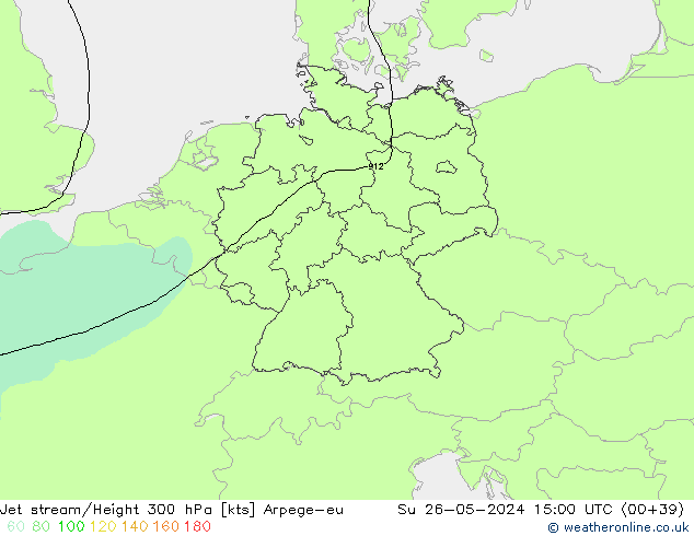 Jet Akımları Arpege-eu Paz 26.05.2024 15 UTC