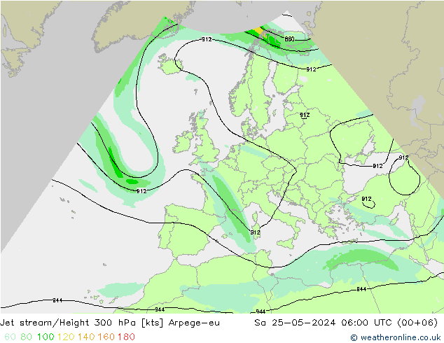 高速氣流 Arpege-eu 星期六 25.05.2024 06 UTC