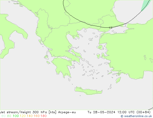 Prąd strumieniowy Arpege-eu wto. 28.05.2024 12 UTC