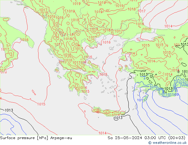 ciśnienie Arpege-eu so. 25.05.2024 03 UTC