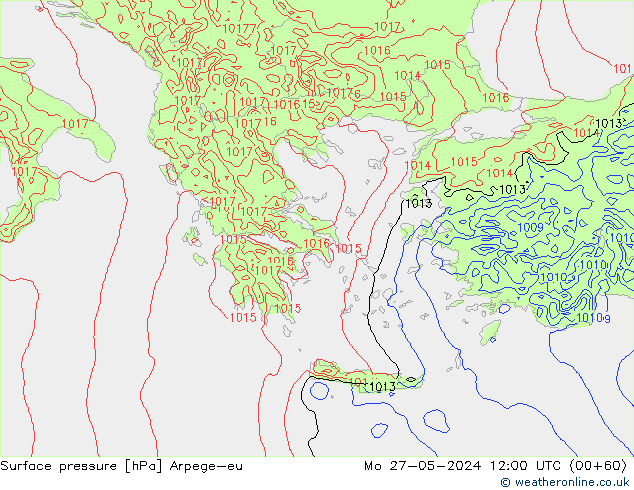 Bodendruck Arpege-eu Mo 27.05.2024 12 UTC