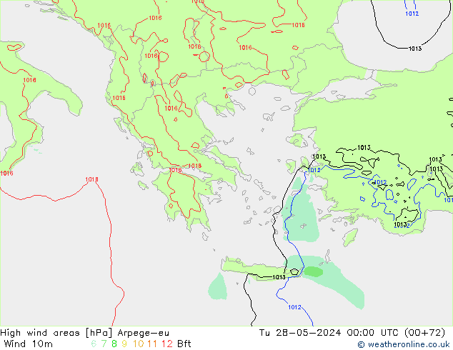 Windvelden Arpege-eu di 28.05.2024 00 UTC