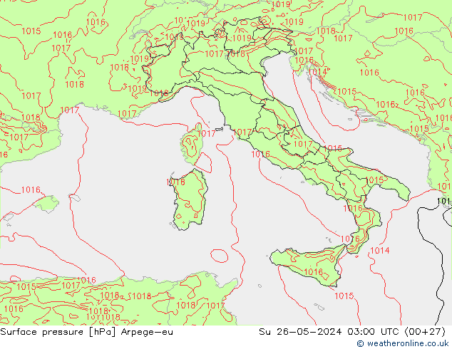 ciśnienie Arpege-eu nie. 26.05.2024 03 UTC