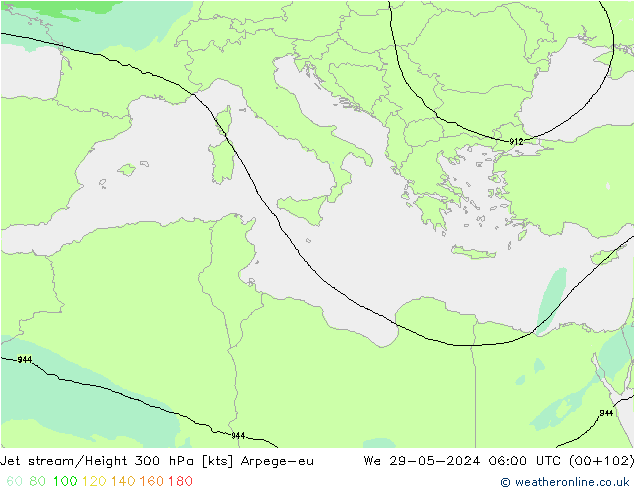 Polarjet Arpege-eu Mi 29.05.2024 06 UTC