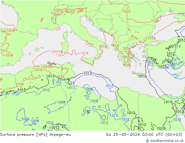 pressão do solo Arpege-eu Sáb 25.05.2024 03 UTC