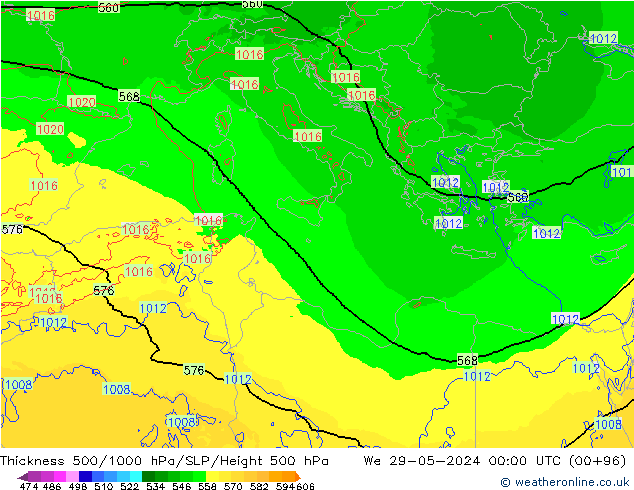 Thck 500-1000hPa Arpege-eu We 29.05.2024 00 UTC