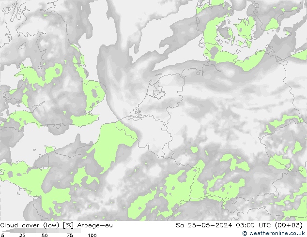 Bulutlar (düşük) Arpege-eu Cts 25.05.2024 03 UTC