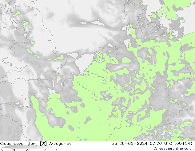 Nubi basse Arpege-eu dom 26.05.2024 00 UTC