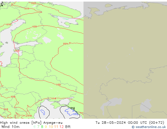 Windvelden Arpege-eu di 28.05.2024 00 UTC