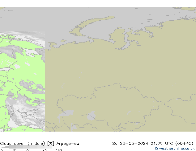 Bulutlar (orta) Arpege-eu Paz 26.05.2024 21 UTC