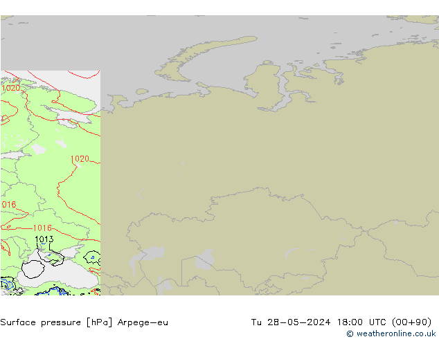 Bodendruck Arpege-eu Di 28.05.2024 18 UTC