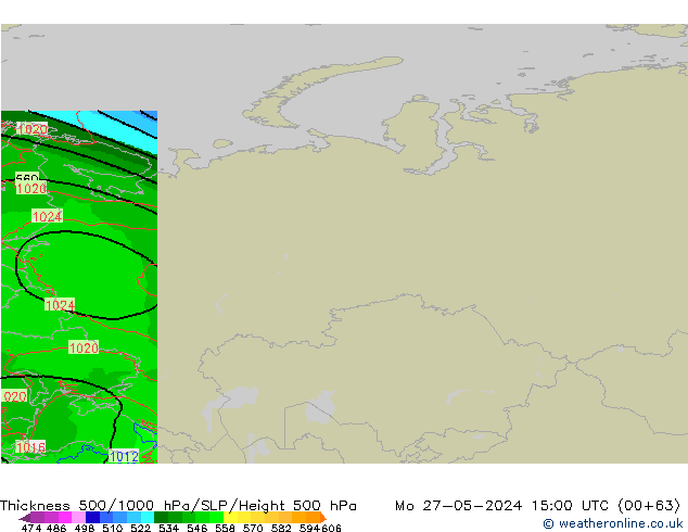 Thck 500-1000hPa Arpege-eu Po 27.05.2024 15 UTC