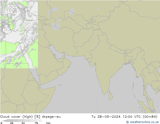 Wolken (hohe) Arpege-eu Di 28.05.2024 12 UTC