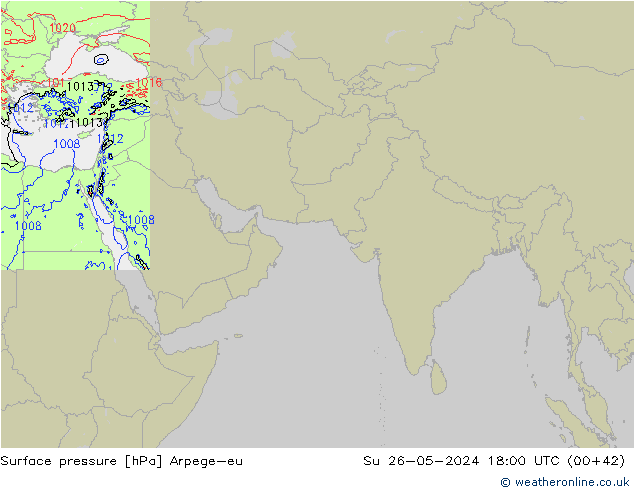 pression de l'air Arpege-eu dim 26.05.2024 18 UTC