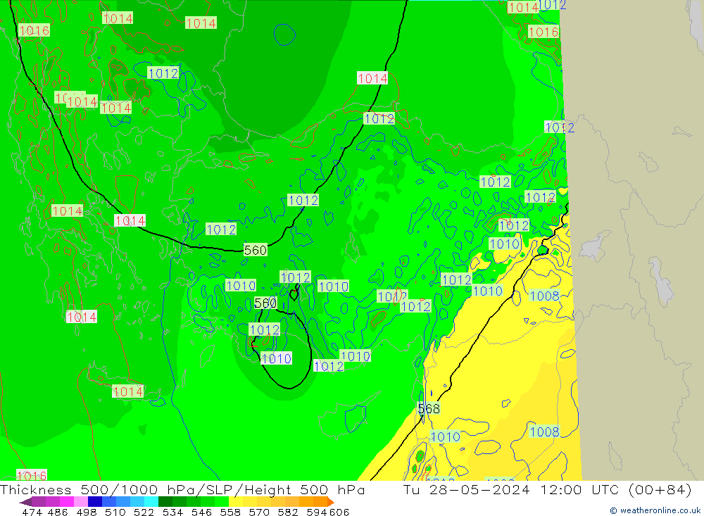 Thck 500-1000hPa Arpege-eu Út 28.05.2024 12 UTC