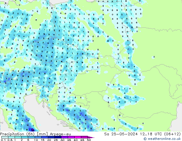 Nied. akkumuliert (6Std) Arpege-eu Sa 25.05.2024 18 UTC