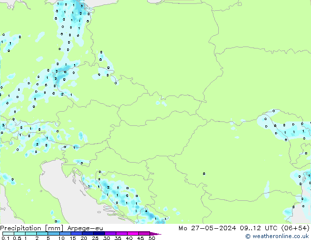 Yağış Arpege-eu Pzt 27.05.2024 12 UTC