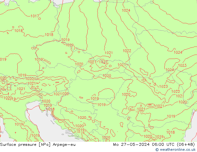 Bodendruck Arpege-eu Mo 27.05.2024 06 UTC