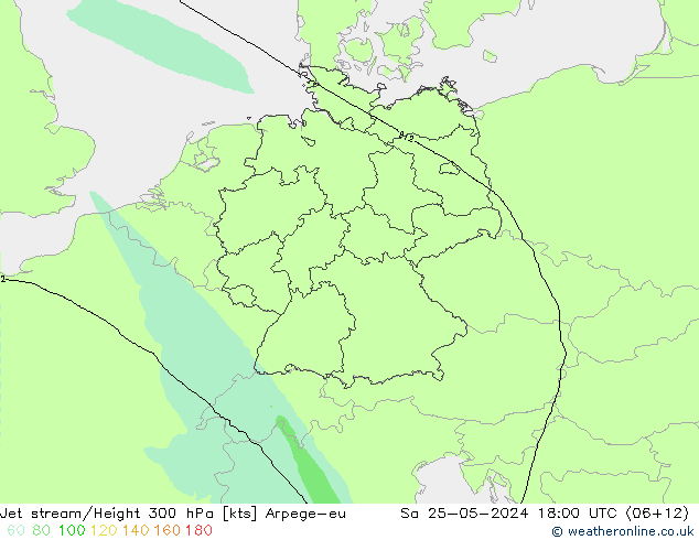 高速氣流 Arpege-eu 星期六 25.05.2024 18 UTC