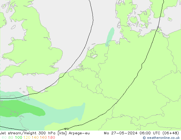 Courant-jet Arpege-eu lun 27.05.2024 06 UTC