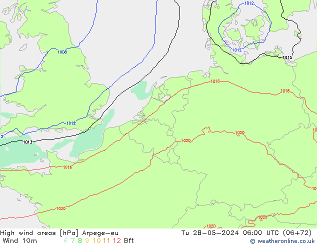 Izotacha Arpege-eu wto. 28.05.2024 06 UTC