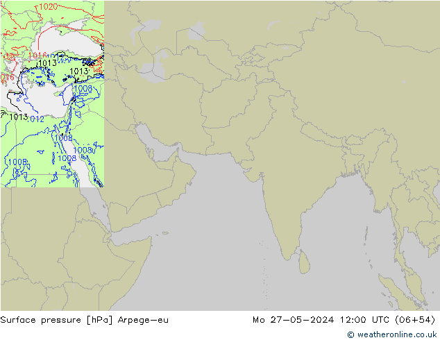 Presión superficial Arpege-eu lun 27.05.2024 12 UTC