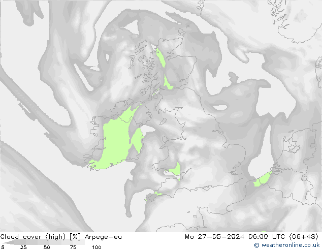 облака (средний) Arpege-eu пн 27.05.2024 06 UTC