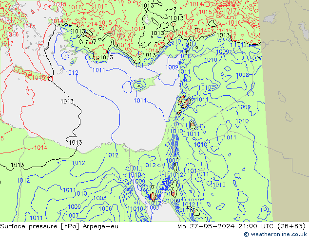 ciśnienie Arpege-eu pon. 27.05.2024 21 UTC