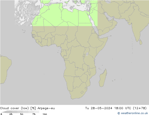 облака (низкий) Arpege-eu вт 28.05.2024 18 UTC
