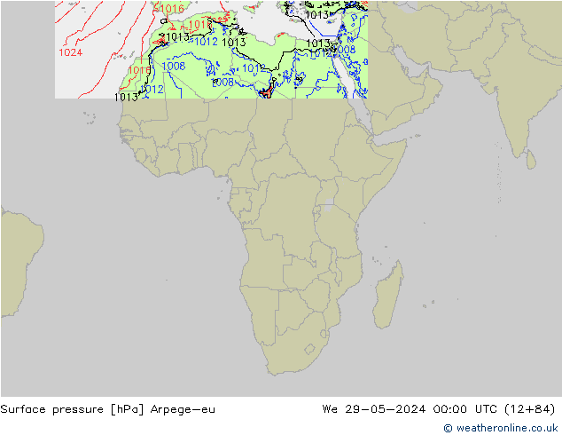 ciśnienie Arpege-eu śro. 29.05.2024 00 UTC