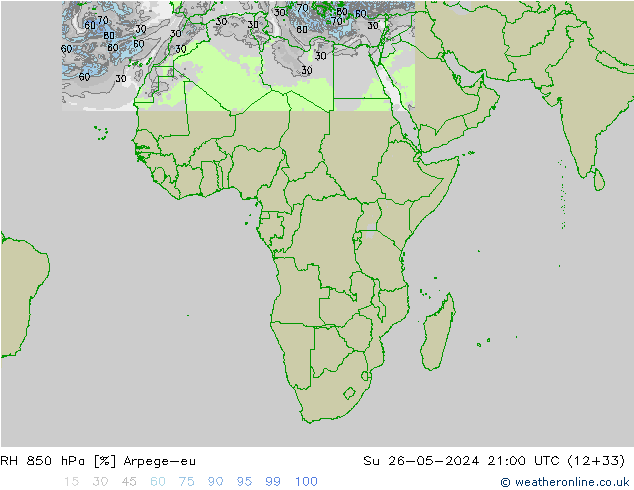 RV 850 hPa Arpege-eu zo 26.05.2024 21 UTC