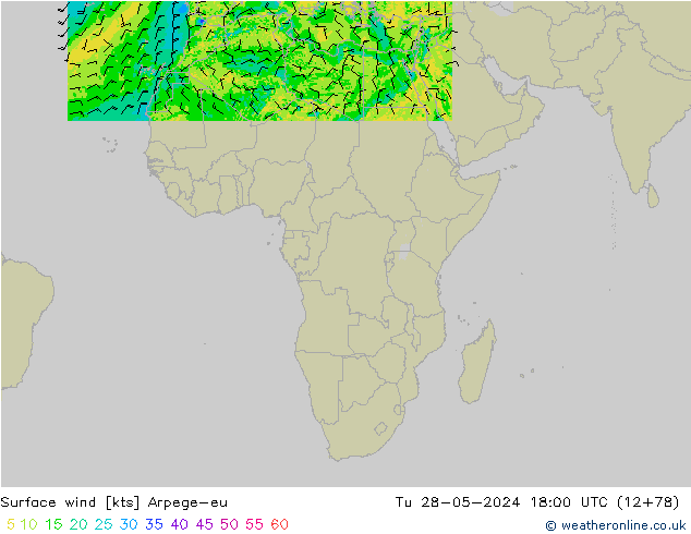  10 m Arpege-eu  28.05.2024 18 UTC