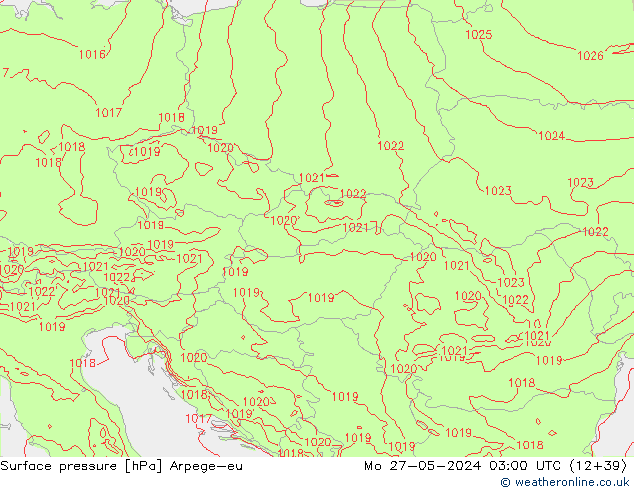 Luchtdruk (Grond) Arpege-eu ma 27.05.2024 03 UTC