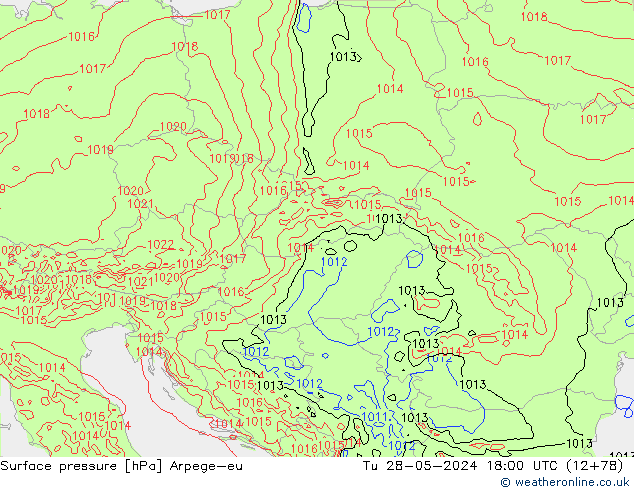 Luchtdruk (Grond) Arpege-eu di 28.05.2024 18 UTC
