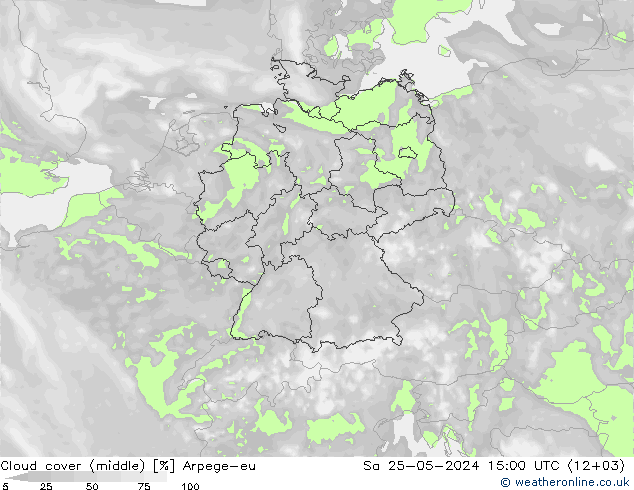 Nubi medie Arpege-eu sab 25.05.2024 15 UTC