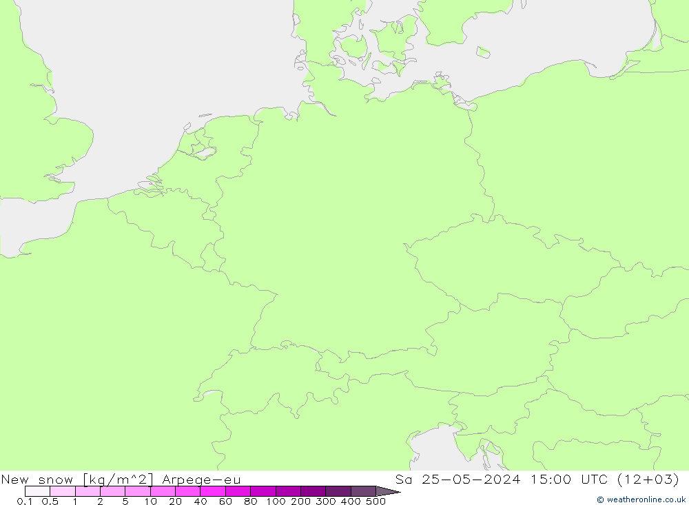 Neuschnee Arpege-eu Sa 25.05.2024 15 UTC