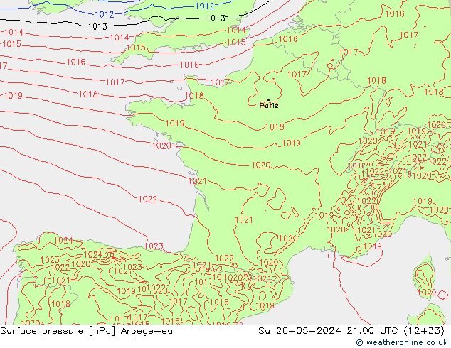      Arpege-eu  26.05.2024 21 UTC