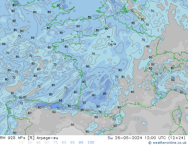 RV 925 hPa Arpege-eu zo 26.05.2024 12 UTC